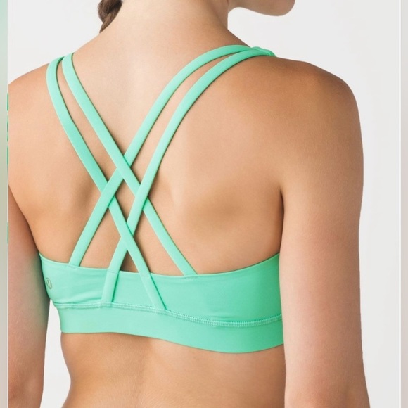 Lululemon Energy Bra Sports Bra – Menthol – Size 6 - Picture 1 of 9